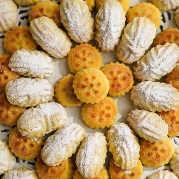 Biscotti al burro appena sfornati